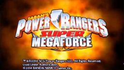 Power Rangers Super Megaforce Title Screen